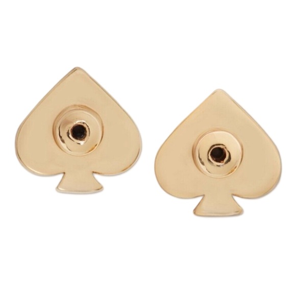 KATE SPADE • Gold Something Sparkly Ruby Crystal Earrings - Picture 3 of 4